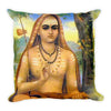 Premium Pillow - Adi Shankara - The wisdom and power of Yoga and the Vedas - Hinduism