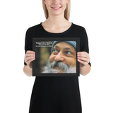 Framed poster -  Bhagwan Shree Rajneesh - Hindu Philosopher and Yogi - India