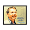 Framed poster - Eckhart Tolle - German Mystic - Self Inquiry