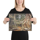 Canvas - Angkor Wat - One of the largest religious monuments - Hinduism and Buddhism