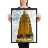 Framed poster - Laykyun Sekkya - Monument in Myanmar (Burma) of Gautama Buddha - Buddhism