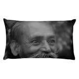 Premium Pillow - Baba Hari Dass (Babaji) - Mouni (Silent) Yogi of Ashtanga Yoga - Hinduism