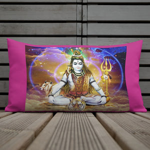 Premium Pillow - Shiva Shankara Yogi in Samadhi - Hinduism