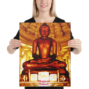 Canvas - Bhagwan Mahavira - Revival of Jainsm - Yoga Master - Jainsm - India