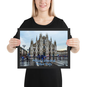 Framed poster - Milan Cathedral -  Milan - Italy - Catholicism