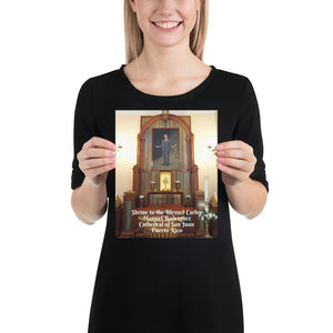 Poster- Shrine to the Blessed Carlos Manuel  - Cathedral of San Juan - Puerto Rico - Catholicism
