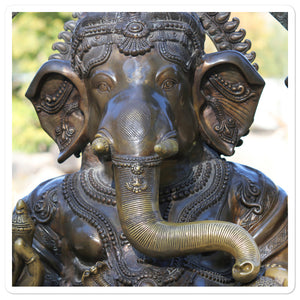 Bubble-free stickers - Lord Ganesha for success! - Hinduism