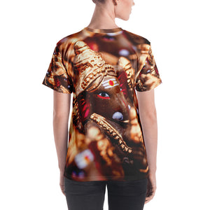 Women's T-shirt - Ganesha - All Over Print -  With Blessings for success from Ganesha - Hinduism