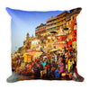 Premium Pillow - The Holy city of Varanasi - India - Hinduism