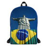 Backpack - Cristo Redentor (brazil flag on base) - Rio de Janeiro - Brasil - South America - Catholicism