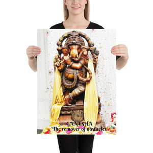 Poster - Lord Ganesh - Intelligence, Prosperity & Fortune - Hinduism - India