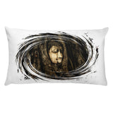 Premium Pillow - The Buddhas Peace in the middle of the Worlds Vortex - Buddhism