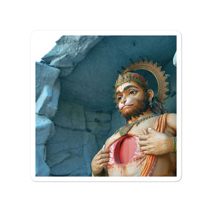 Bubble-free stickers - Hanuman - the great disciple - Hinduism