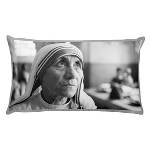 Premium Pillow - Mother Teresa of Calcutta - Love in Action - Christianity