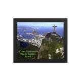 Framed poster - Cristo Redentor - Rio de Janeiro - Brasil - South America - Catholicism