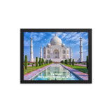 Framed photo paper poster - Taj Majal  The Jewel of Muslim  art in India - Islam and Hinduism