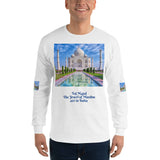 Long Sleeve T-Shirt  - Taj Majal - The Jewel of Muslim  art in India - Islam and Hinduism