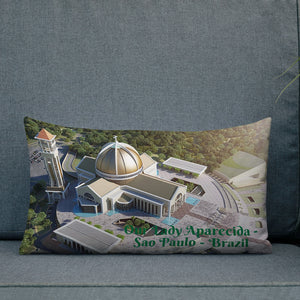 Premium Pillow - The Cathedral Basilica of the National Shrine of Our Lady Aparecida - Sao Paulo - Brazil - South America - Catholicism