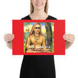 Poster - Adi Shankaracharya  - Advaita  Vedanta - Yoga - Hinduism - India