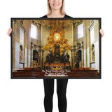 Framed poster - The Papal Basilica of St. Peter - The Chair of Saint Peter - The Vatican, Rome, Italy - Catholicism