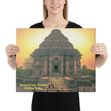 Canvas - Konark Sun Temple - Hindu sun  god Surya - Odisha - India - Hinduism