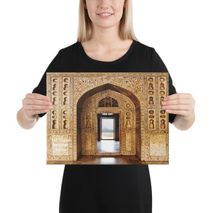 Canvas - Canvas - Taj Mahal (interior) - Moslem Mosque and tourist attraction - Islam - Agra - India