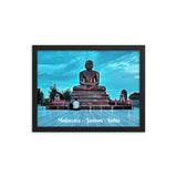 Framed poster - Statue of Mahavira - Janism -  Delhi - India