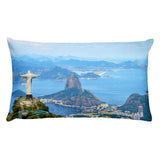 Premium Pillow - Cristo Redentor - Rio de Janeiro (two awesome views) - Brasil - South America - Catholicism