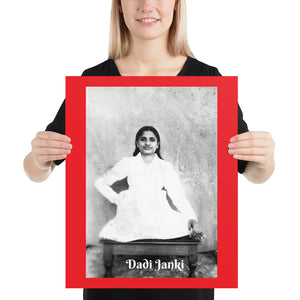 Poster - Younger Dadi Janki - Raja and Karma Yoga - BKWSU - Hinduism - India