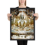 Framed poster - Statue of Mahavira - Janism -   Ellora caves - Maharashtra  - India