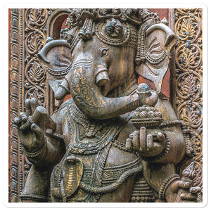Bubble-free stickers - Ganesha for great Luck and beginnings! - Hinduism