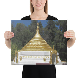 Canvas - Pagoda - TKAM Boulder Creek - California - Theravada Buddhism