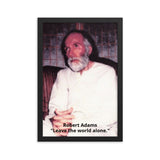 Framed photo paper poster - Robert Adams - Advaita Vedanta Teacher