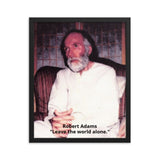 Framed photo paper poster - Robert Adams - Advaita Vedanta Teacher