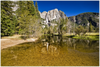 GELATO GLOBAL PRINT - Landscape Aluminum Print - Yosemite Falls & Merced River - Yosemite National Park in CA USA