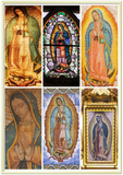 Gelato Print - Premium Semi-Glossy Paper Metal (Gold Colored) Framed Poster - The Miracle of the Virgin of Guadalupe - Nuestra Señora de Guadalupe - Mexico - Catholicism