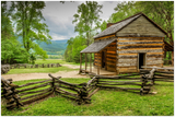 GELATO GLOBAL PRINT - Landscape Aluminum Print - John Oliver s Cabin - Great Smoky Mountains National Park. TN & NC USA