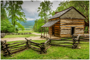 GELATO GLOBAL PRINT - Landscape Aluminum Print - John Oliver s Cabin - Great Smoky Mountains National Park. TN & NC USA