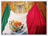 GELATO GLOBAL PRINT - Premium Semi-Glossy Paper Wooden Framed Poster -  Basílica de Guadalupe en la Ciudad de México - Catholicism