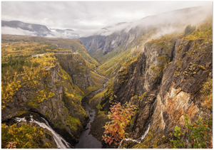 GELATO GLOBAL PRINT - Landscape Aluminum Print - Mabodalen valley and waterfall -  Hardangerfjord National Parks,  Eidfjord, Norway