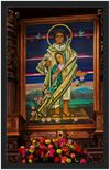 GELATO GLOBAL PRINT - Our Lady of Guadalupe - Premium Semi-Glossy Paper Wooden Framed Poster - Indians Chapel/Capilla del Indio  at La Villa de Guadalupe, Mexico City - Mexico - Catholicism