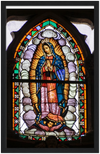 GELATO GLOBAL PRINT -  Premium Semi-Glossy Paper Wooden Framed Poster - Virgen de Guadalupe - Basilica Parroquia Archangel de San Miguel de Allende, Mexico - Catholicism
