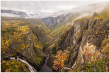GELATO GLOBAL PRINT - Landscape Aluminum Print - Mabodalen valley and waterfall -  Hardangerfjord National Parks,  Eidfjord, Norway