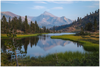 GELATO GLOBAL PRINT - Landscape Aluminum Print - Mt Dana view on Lake - Yosemite National Park in CA USA