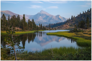 GELATO GLOBAL PRINT - Landscape Aluminum Print - Mt Dana view on Lake - Yosemite National Park in CA USA