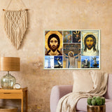 Gelato print - Premium Semi-Glossy Paper Metal Framed Poster - Images of jesus Christ - Crucifixion's, Trials and Statues from over the world