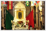 GELATO GLOBAL PRINT - Premium Semi-Glossy Paper Wooden Framed Poster - Queretanos celebran a la Virgen de Guadalupe / Queretanos celebrate the Virgin of Guadalupe - Mexico - Catholicism