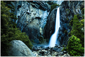 GELATO GLOBAL PRINT - Landscape Aluminum Print - Yosemite Falls in spring - Yosemite National Park in CA USA