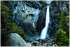GELATO GLOBAL PRINT - Landscape Aluminum Print - Yosemite Falls in spring - Yosemite National Park in CA USA