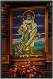 GELATO GLOBAL PRINT - Our Lady of Guadalupe - Premium Semi-Glossy Paper Wooden Framed Poster - Indians Chapel/Capilla del Indio  at La Villa de Guadalupe, Mexico City - Mexico - Catholicism